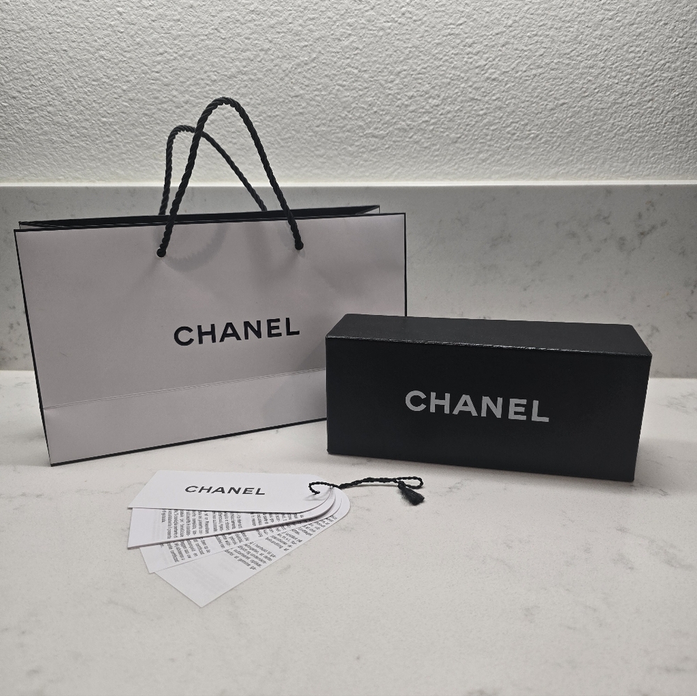Authentic CHANEL Bundle SUNGLASS BOX EMPTY, Tags,… - image 1